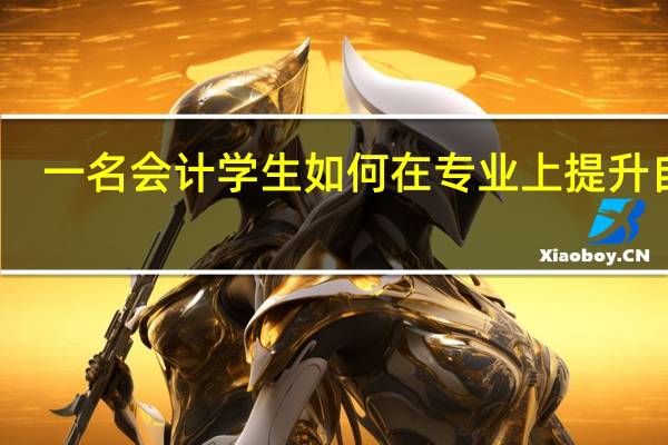 一名会计学生如何在专业上提升自己