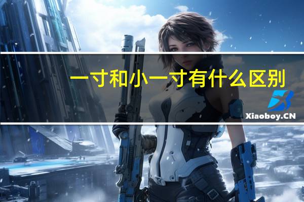 一寸和小一寸有什么区别