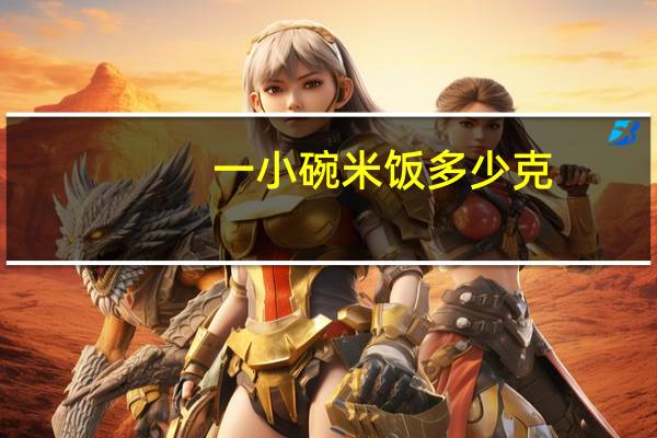 一小碗米饭多少克