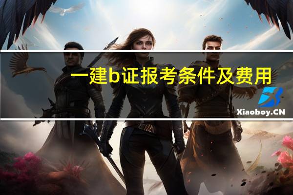 一建b证报考条件及费用