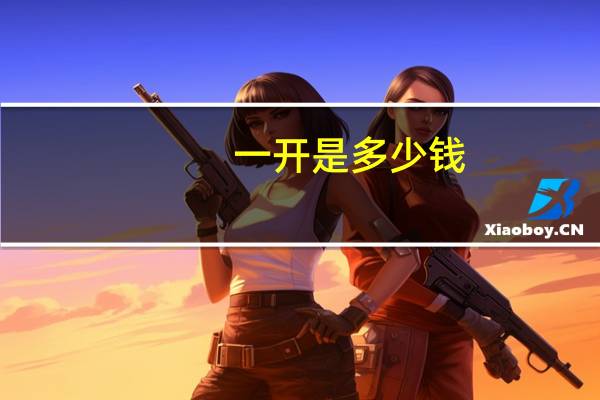 一开是多少钱