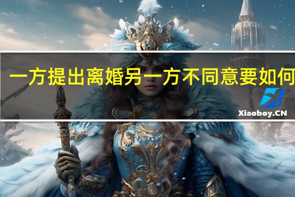 一方提出离婚另一方不同意要如何处理