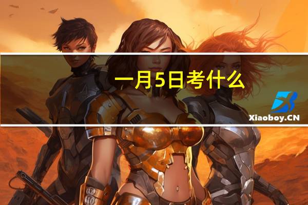 一月5日考什么