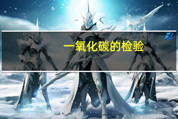 一氧化碳的检验