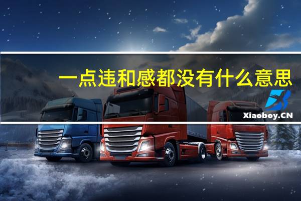 一点违和感都没有什么意思