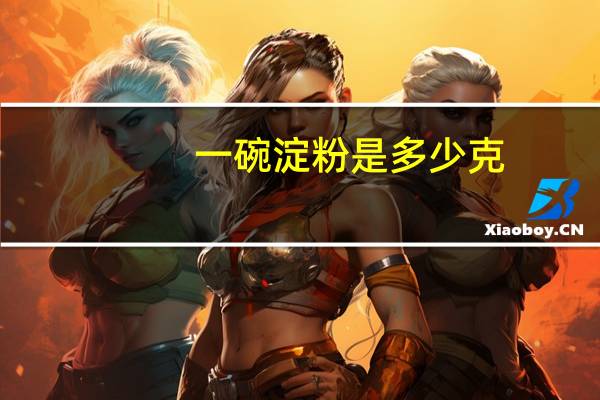 一碗淀粉是多少克