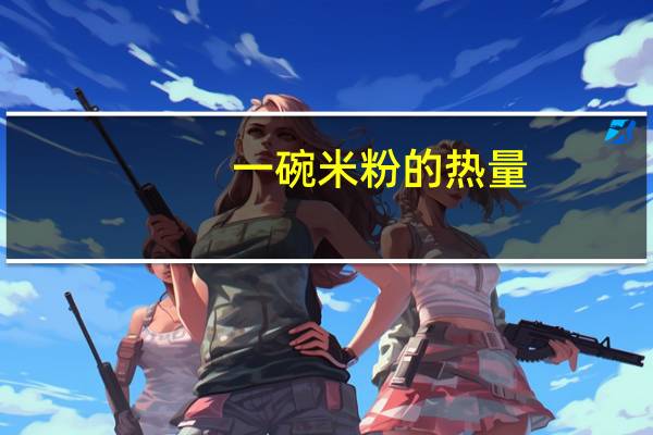 一碗米粉的热量