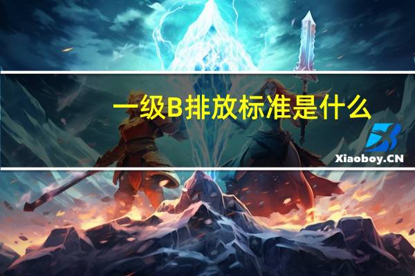 一级B排放标准是什么