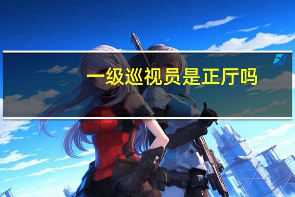一级巡视员是正厅吗