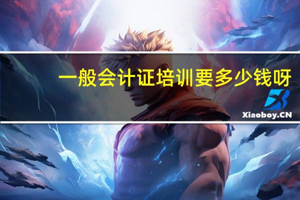 一般会计证培训要多少钱呀