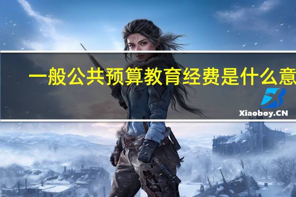 一般公共预算教育经费是什么意思