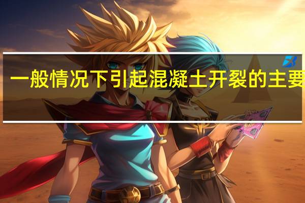 一般情况下引起混凝土开裂的主要原因