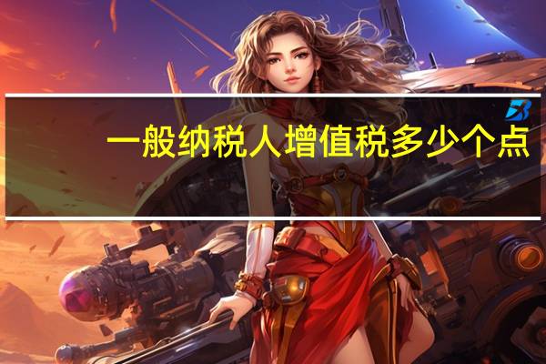 一般纳税人增值税多少个点