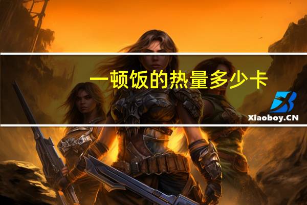 一顿饭的热量多少卡