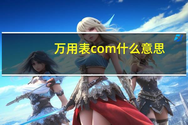 万用表com什么意思