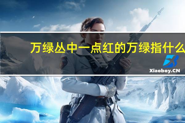 万绿丛中一点红的万绿指什么