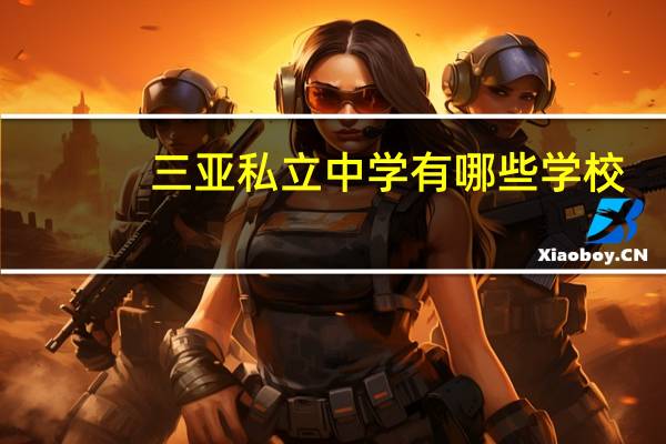 三亚私立中学有哪些学校