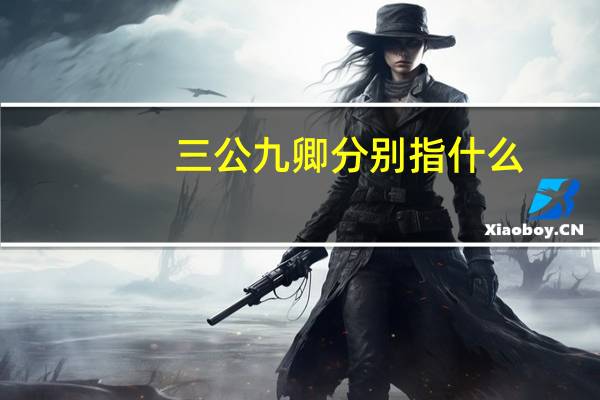 三公九卿分别指什么
