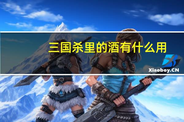 三国杀里的酒有什么用
