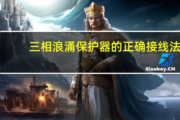 三相浪涌保护器的正确接线法