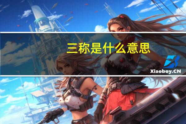 三称是什么意思
