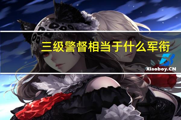 三级警督相当于什么军衔