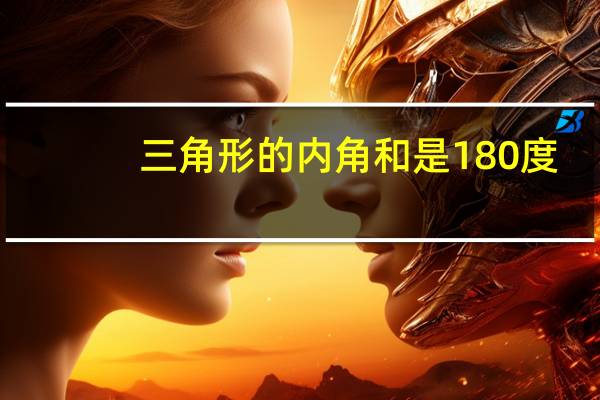 三角形的内角和是180度.