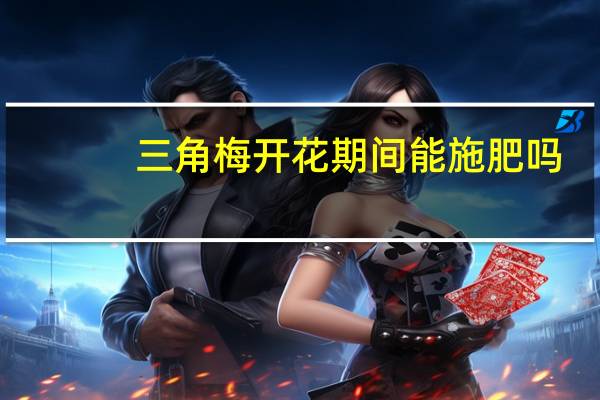 三角梅开花期间能施肥吗