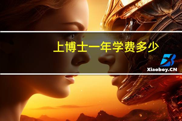 上博士一年学费多少