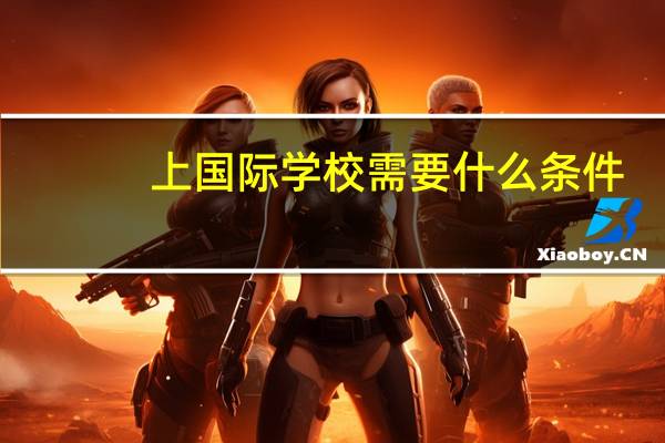 上国际学校需要什么条件