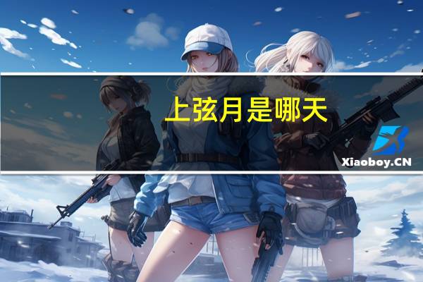 上弦月是哪天