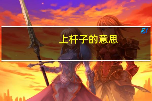上杆子的意思