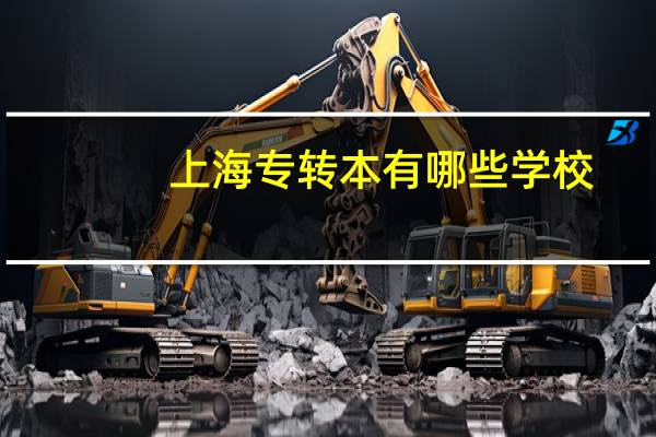 上海专转本有哪些学校