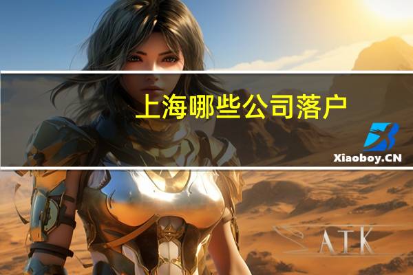 上海哪些公司落户