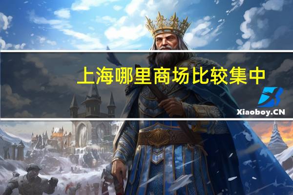 上海哪里商场比较集中