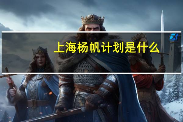 上海杨帆计划是什么