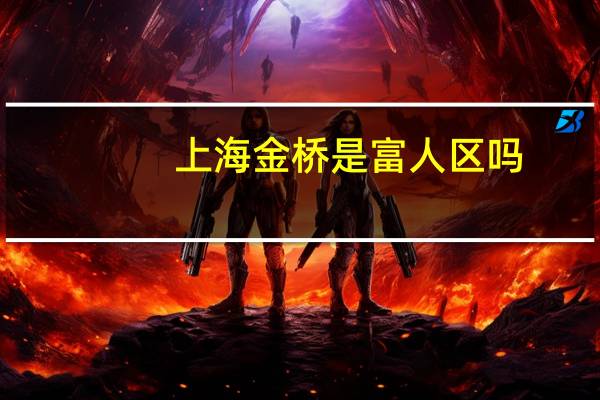 上海金桥是富人区吗