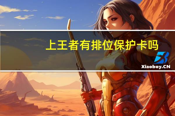 上王者有排位保护卡吗