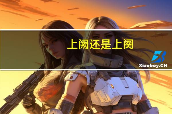 上阙还是上阕