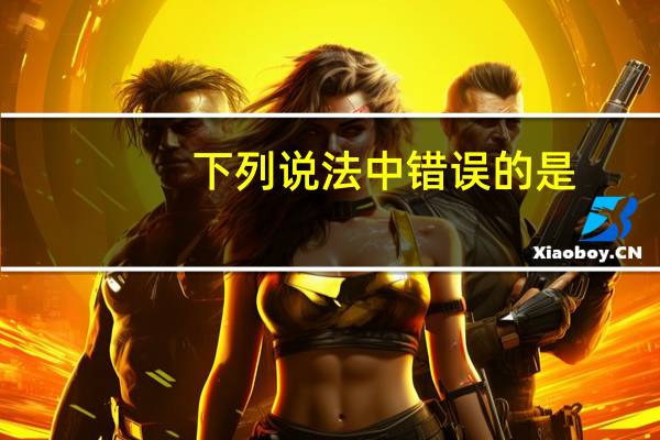 下列说法中错误的是（）