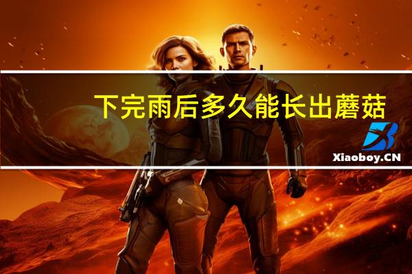 下完雨后多久能长出蘑菇