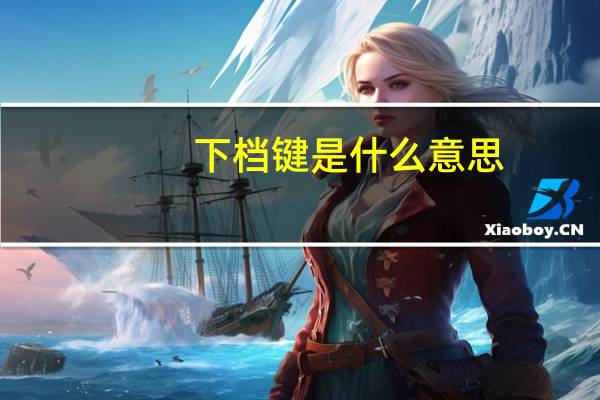 下档键是什么意思