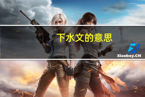 下水文的意思