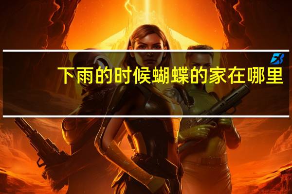 下雨的时候蝴蝶的家在哪里