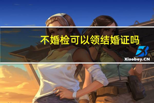 不婚检可以领结婚证吗