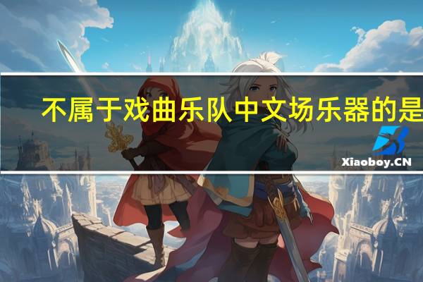 不属于戏曲乐队中文场乐器的是谁