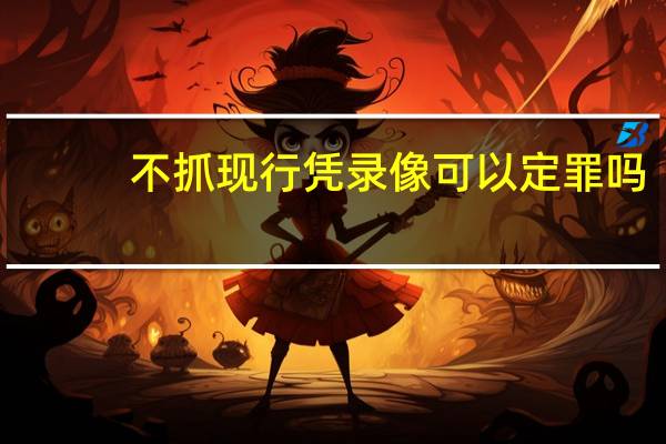 不抓现行凭录像可以定罪吗