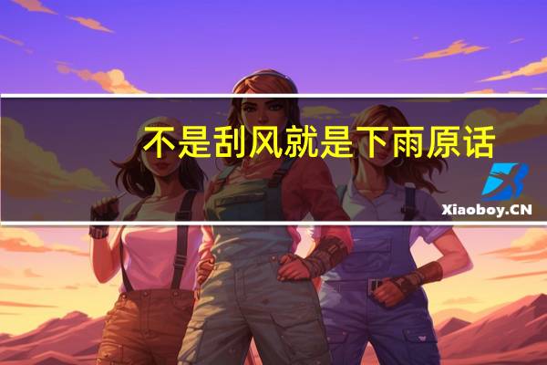 不是刮风就是下雨原话