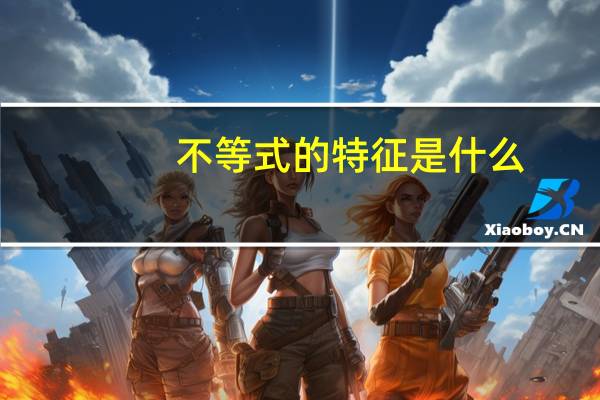 不等式的特征是什么