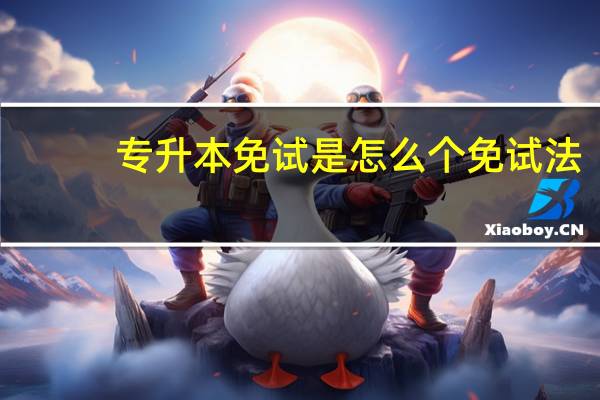 专升本免试是怎么个免试法